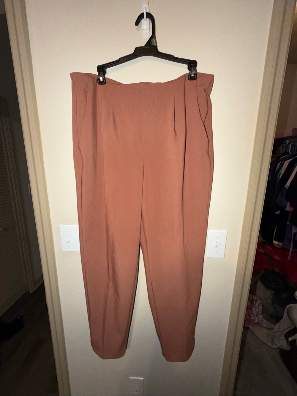 a new day High-Rise Straight Leg Pants in Terracotta